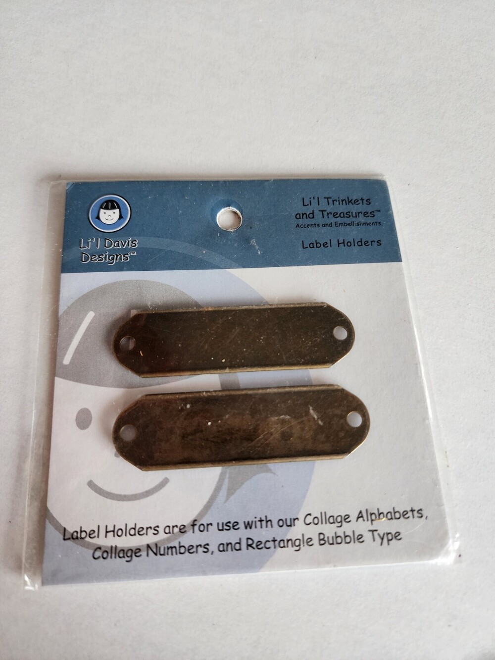LI'L DAVIS DESIGNS Metal Label Holders Embellishment RETIRED New #27